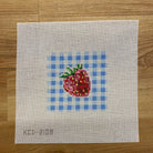 Strawberry on Gingham Square - KC Needlepoint