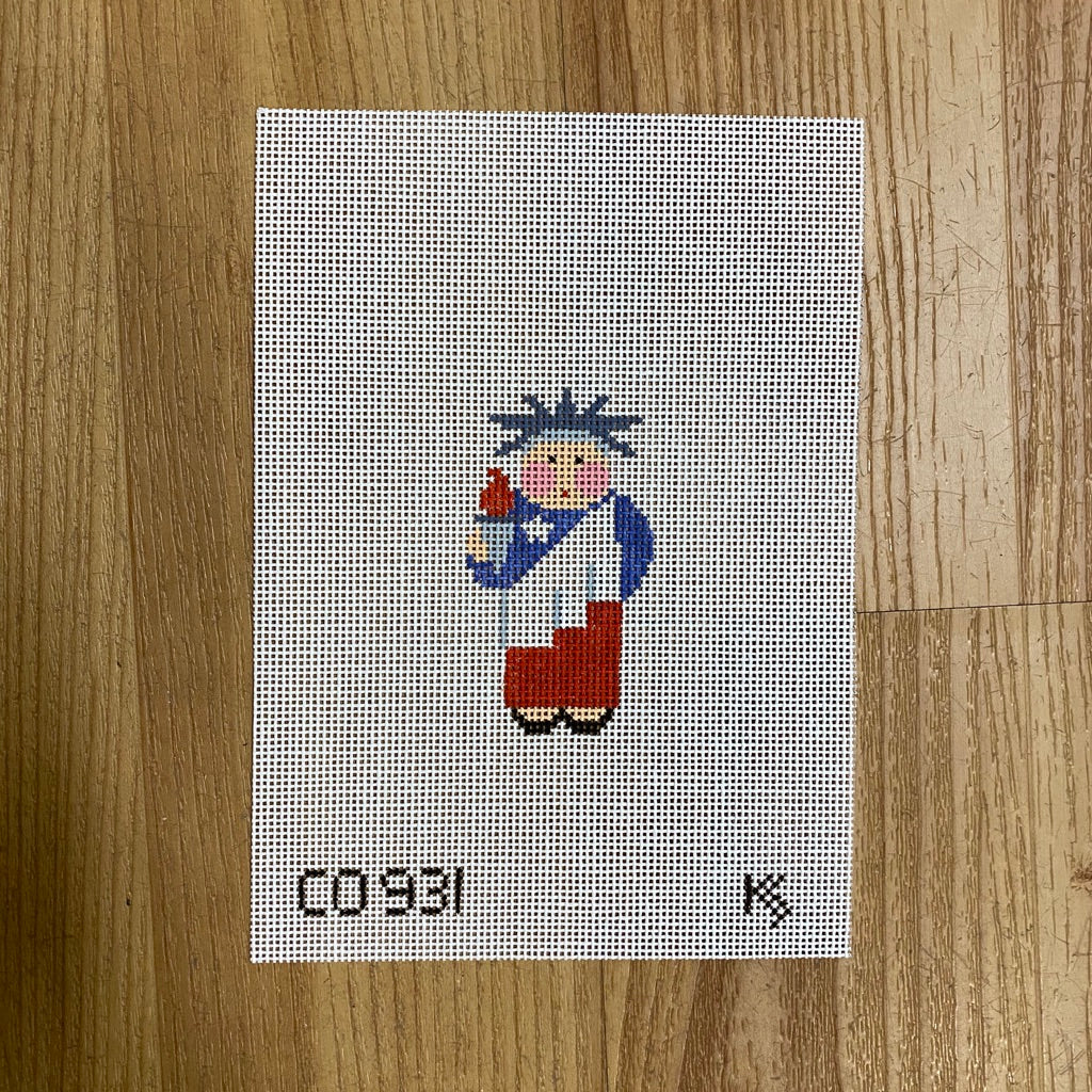 Tiny Lady Liberty Canvas - needlepoint