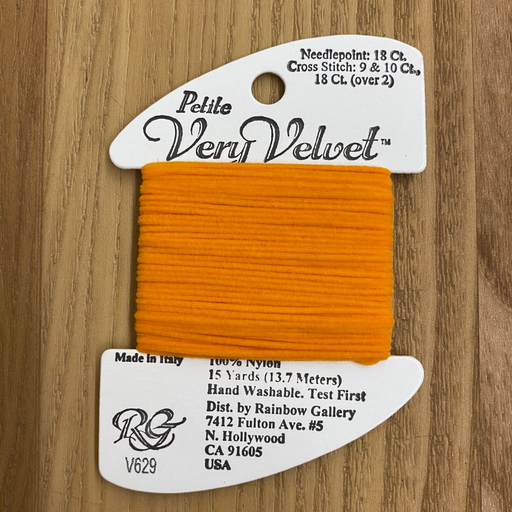 Petite Very Velvet V629 Orange - KC Needlepoint