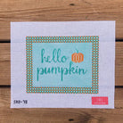 hello pumpkin Canvas - KC Needlepoint