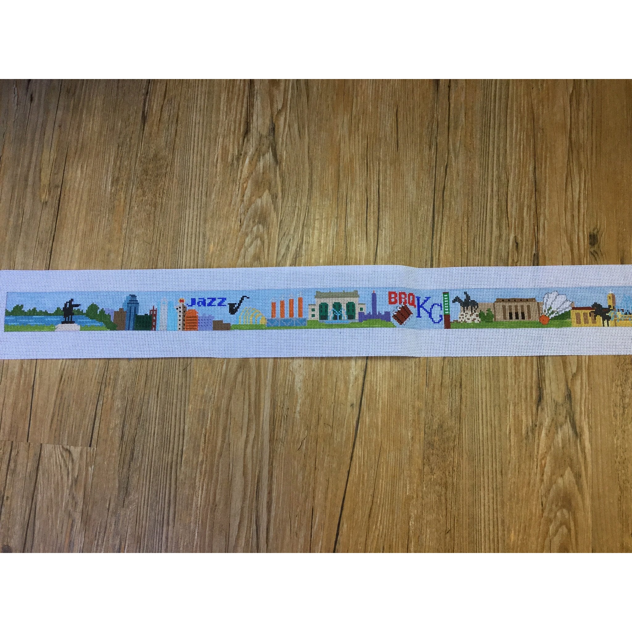 KC Scene Belt Color Canvas - KC Needlepoint