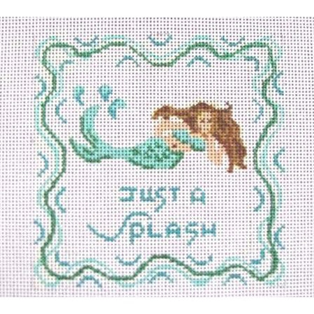 Just a Splash Needlepoint Canvas - KC Needlepoint