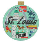 St. Louis Travel Round Canvas - KC Needlepoint