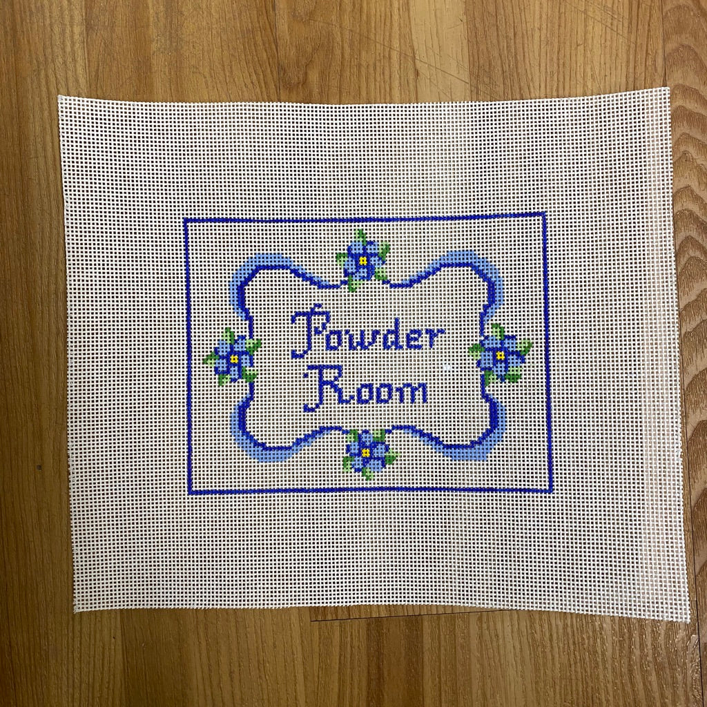 Powder Room Canvas - KC Needlepoint