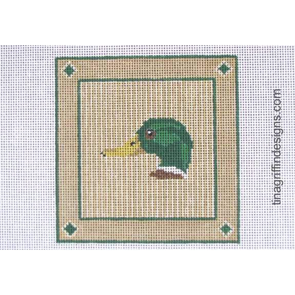 Mallard Square Canvas - KC Needlepoint