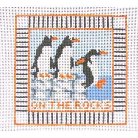 On the Rocks Needlepoint Canvas - KC Needlepoint