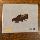 Dark Brown Boat Shoe Canvas - KC Needlepoint