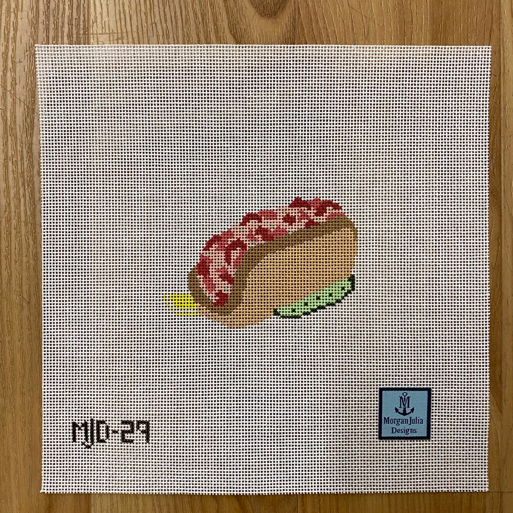 Lobstah Roll Canvas - needlepoint