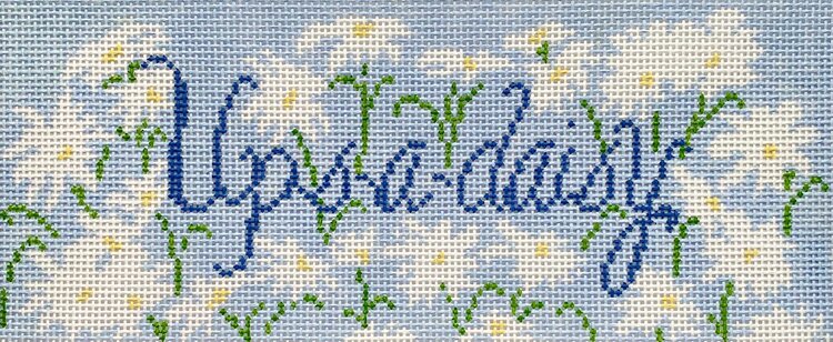 Ups-a-Daisy Canvas - KC Needlepoint