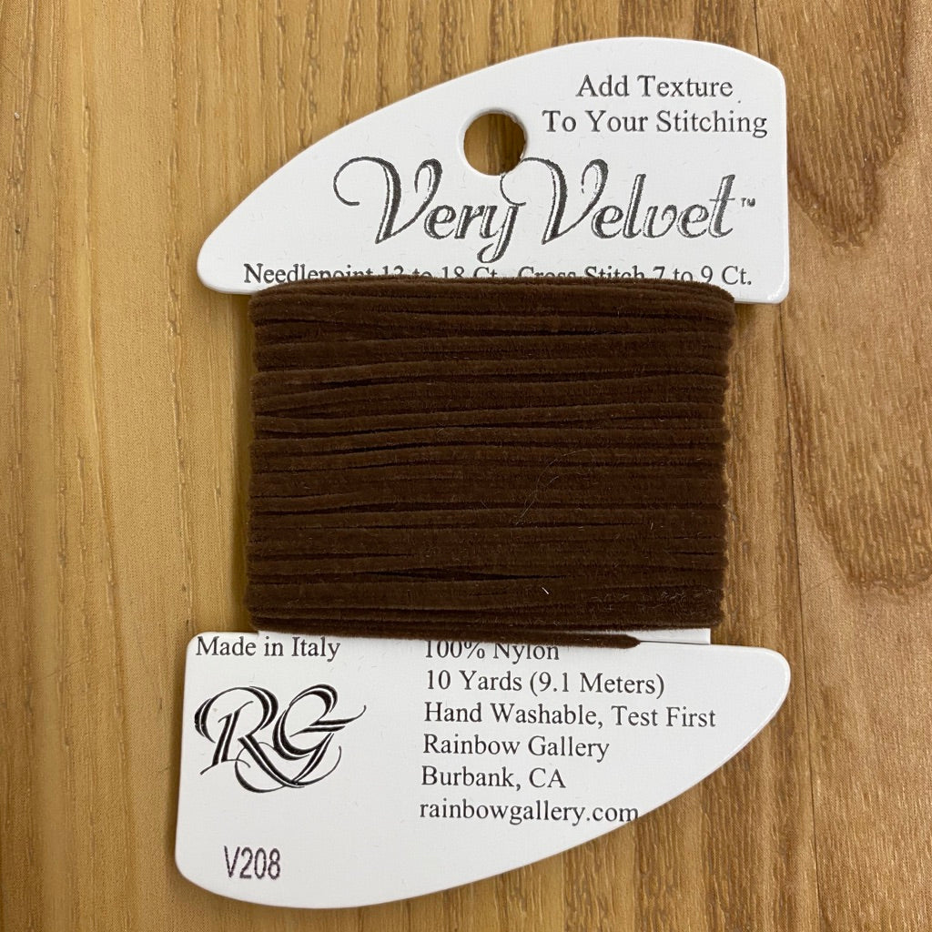 Very Velvet V208 Dark Brown - KC Needlepoint