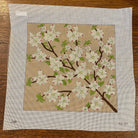 Dogwood Pillow Canvas - needlepoint