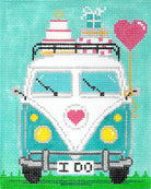 Micro Bus Wedding Canvas - KC Needlepoint